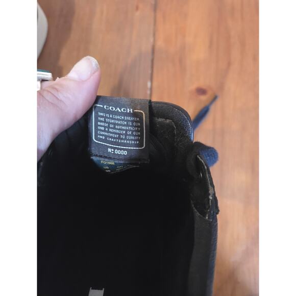 Coach Low Top Sneakers Womens Size 9 Espresso Brown Monogram Nice!!! - Picture 6 of 7